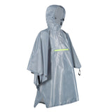 Maxbell Maxbell Waterproof Poncho Bike Cycling Bicycle Reflective Strips Raincoat  Gray