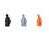 Maxbell Maxbell Waterproof Poncho Bike Cycling Bicycle Reflective Strips Raincoat  Gray