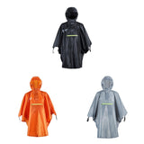 Maxbell Maxbell Waterproof Poncho Bike Cycling Bicycle Reflective Strips Raincoat  Gray