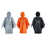 Maxbell Maxbell Waterproof Poncho Bike Cycling Bicycle Reflective Strips Raincoat  Gray