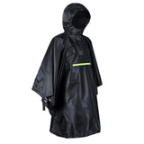 Maxbell Maxbell Waterproof Poncho Bike Cycling Bicycle Reflective Strips Raincoat  Black