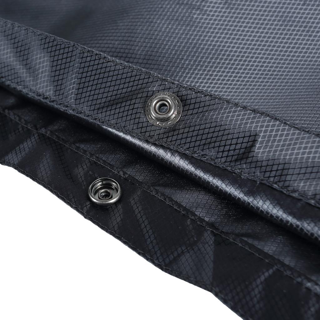 Maxbell Maxbell Waterproof Poncho Bike Cycling Bicycle Reflective Strips Raincoat  Black