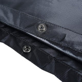 Maxbell Maxbell Waterproof Poncho Bike Cycling Bicycle Reflective Strips Raincoat  Black