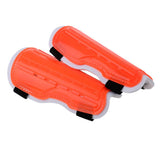 Maxbell Soccer Football Training Sports Padded Shin Guard Pads Protector Orange - Aladdin Shoppers