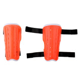 Maxbell Soccer Football Training Sports Padded Shin Guard Pads Protector Orange - Aladdin Shoppers