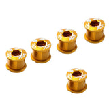 Maxbell Maxbell 5Pcs Alloy Bike Chainwheel Bolt Double Chain Wheel Crank Arm Screw Gold