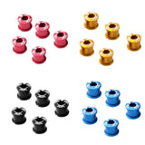 Maxbell Maxbell 5Pcs Alloy Bike Chainwheel Bolt Double Chain Wheel Crank Arm Screw Gold