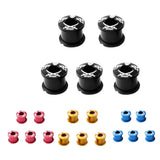 Maxbell Maxbell 5Pcs Alloy Bike Chainwheel Bolt Double Chain Wheel Crank Arm Screw Gold