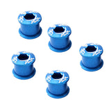 Maxbell Maxbell 5Pcs Alloy Bike Chainwheel Bolt Double Chain Wheel Crank Arm Screw Blue