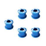 Maxbell Maxbell 5Pcs Alloy Bike Chainwheel Bolt Double Chain Wheel Crank Arm Screw Blue