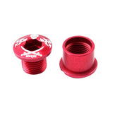 Maxbell Maxbell 5Pcs Alloy Bike Chainwheel Bolt Double Chain Wheel Crank Arm Screw Red