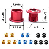 Maxbell Maxbell 5Pcs Alloy Bike Chainwheel Bolt Double Chain Wheel Crank Arm Screw Red