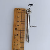 Maxbell 2Pieces Marine Grade 316 Stainless Steel Threaded Screw Lifting Eye Bolt