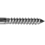 Maxbell 2Pieces Marine Grade 316 Stainless Steel Threaded Screw Lifting Eye Bolt