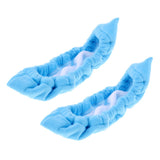 Maxbell Ice Hockey Figure Skate Terry Blade Covers Soakers Guards Cleaner Blue
