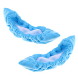 Maxbell Ice Hockey Figure Skate Terry Blade Covers Soakers Guards Cleaner Blue