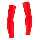 Maxbell Maxbell 1 Pair Stretch Football UV Sun Protection Arm Sleeves Cover  XL Red