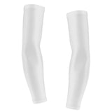 Maxbell Maxbell 1 Pair Stretch Football UV Sun Protection Arm Sleeves Cover  L White