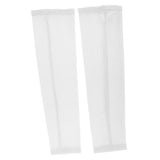 Maxbell Maxbell 1 Pair Stretch Football UV Sun Protection Arm Sleeves Cover  L White