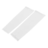 Maxbell Maxbell 1 Pair Stretch Football UV Sun Protection Arm Sleeves Cover  L White