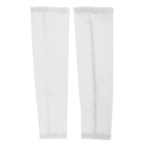 Maxbell Maxbell 1 Pair Stretch Football UV Sun Protection Arm Sleeves Cover  L White