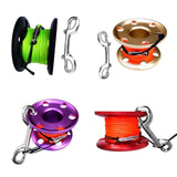 Maxbell Scuba Diving Aluminum Alloy Finger Reel Spool 50m Line Bolt Snap Clip Purple - Aladdin Shoppers