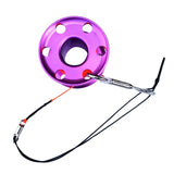 Maxbell Scuba Diving Aluminum Alloy Finger Reel Spool 50m Line Bolt Snap Clip Purple - Aladdin Shoppers