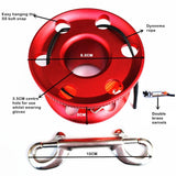 Maxbell Scuba Diving Aluminum Alloy Finger Reel Spool 50m Line Bolt Snap Clip Red - Aladdin Shoppers