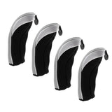 Maxbell Maxbell 4Pcs Golf Club Head Cover Headcovers with Interchangeable Number Tags Gray