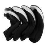 Maxbell Maxbell 4Pcs Golf Club Head Cover Headcovers with Interchangeable Number Tags Black