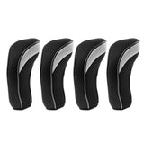 Maxbell Maxbell 4Pcs Golf Club Head Cover Headcovers with Interchangeable Number Tags Black
