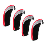Maxbell Maxbell 4Pcs Golf Club Head Cover Headcovers with Interchangeable Number Tags Red