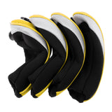 Maxbell Maxbell 4Pcs Golf Club Head Cover Headcovers with Interchangeable Number Tags Yellow