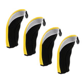 Maxbell Maxbell 4Pcs Golf Club Head Cover Headcovers with Interchangeable Number Tags Yellow