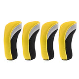 Maxbell Maxbell 4Pcs Golf Club Head Cover Headcovers with Interchangeable Number Tags Yellow