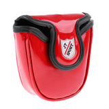 Maxbell Maxbell Skull Golf Mallet Putter Head Cover Protector Bag & Magnetic Closure Red