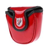 Maxbell Maxbell Skull Golf Mallet Putter Head Cover Protector Bag & Magnetic Closure Red