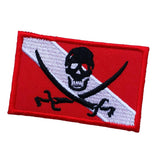 Maxbell 2 Pieces Scuba Diving Dive Diver Down Flag Patch Badge for Backpack Gear Bag