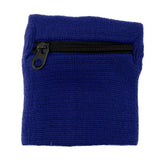 Maxbell 2Pieces Outdoor Sports Fitness Soft Wristband Sweatband Wallet Zipper Pocket