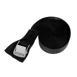 Maxbell Maxbell 300cm 25mm Kayak Canoe Tie Down Strap Pack Lash Belt Metal Buckle Black