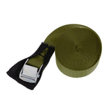 Maxbell Maxbell 300cm 25mm Kayak Canoe Tie Down Strap Pack Lash Belt Metal Buckle Army Green