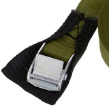 Maxbell Maxbell 300cm 25mm Kayak Canoe Tie Down Strap Pack Lash Belt Metal Buckle Army Green