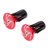 Maxbell 2pcs Handlebar End Caps Handlebar Plugs for Road Bike Mountain Bike Red - Aladdin Shoppers