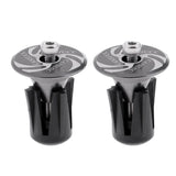 Maxbell Maxbell 2pcs Handlebar End Caps Handlebar Plugs for Road Bike Mountain Bike Silver