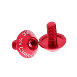 Maxbell Aluminum Alloy Bike Water Bottle Cage Bolt Holder Socket Screw M5x10mm Red - Aladdin Shoppers