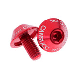 Maxbell Aluminum Alloy Bike Water Bottle Cage Bolt Holder Socket Screw M5x10mm Red - Aladdin Shoppers