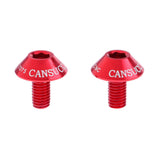 Maxbell Aluminum Alloy Bike Water Bottle Cage Bolt Holder Socket Screw M5x10mm Red - Aladdin Shoppers