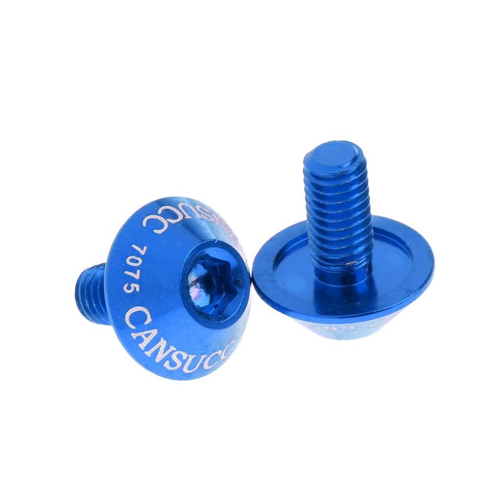 Maxbell Maxbell Aluminum Alloy Bike Water Bottle Cage Bolt Holder Socket Screw M5x10mm Blue