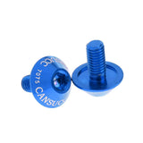 Maxbell Aluminum Alloy Bike Water Bottle Cage Bolt Holder Socket Screw M5x10mm Blue - Aladdin Shoppers