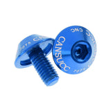 Maxbell Aluminum Alloy Bike Water Bottle Cage Bolt Holder Socket Screw M5x10mm Blue - Aladdin Shoppers